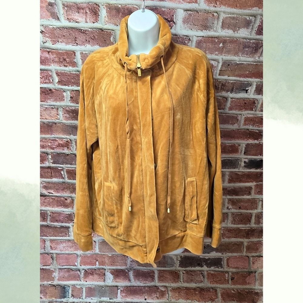 Women's‎ JONES NEW YORK Signature Zip Up Cozy Soft Cotton Jacket XL